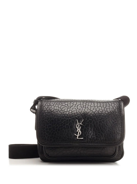 Saint Laurent 'Niki' Small Leather Messenger Bag - Black