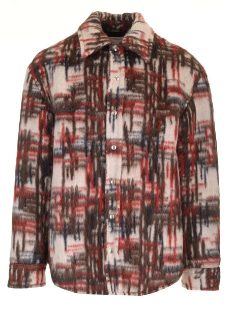 Bottega Veneta Checked Alpaca Overshirt - Multi