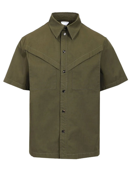 Bottega Veneta Lightweight Cotton Twill Shirt - Green