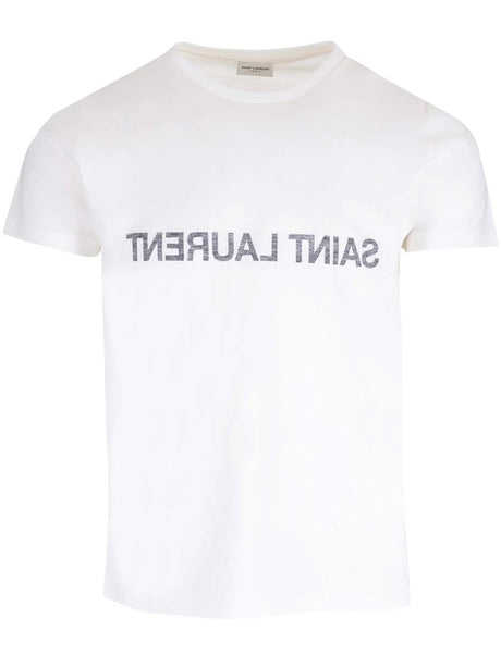 Saint Laurent White T-Shirt Saint Laurent