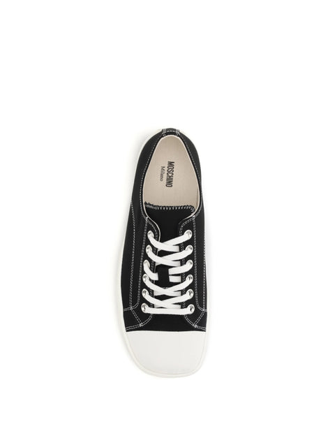 Moschino Canvas Couture Sneakers - Black