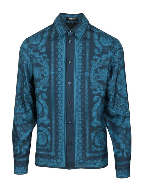 Versace Silk Shirt - Blue