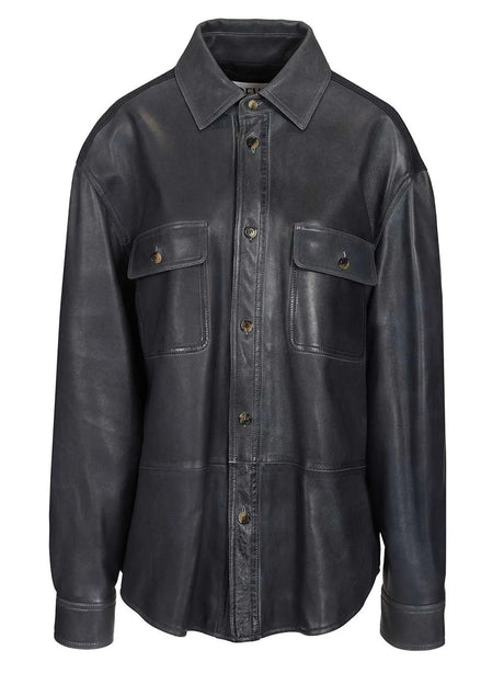 Loewe Lambskin Shirt Jacket - Blue