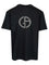 Giorgio Armani T-Shirt With Embroidered Logo - Black