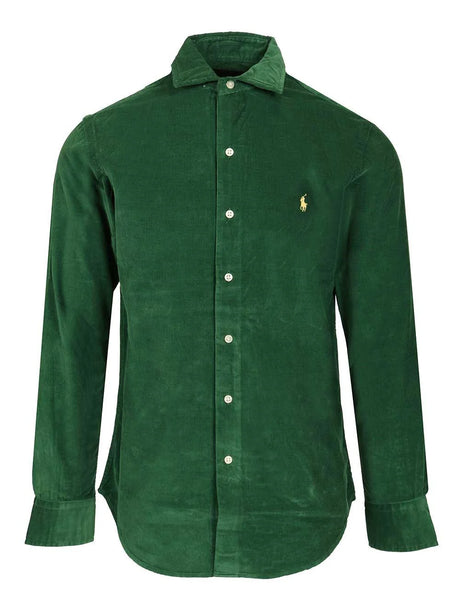 Polo Ralph Lauren Custom Fit Velvet Shirt - Green