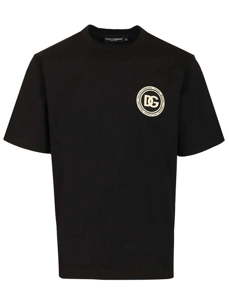 Dolce & Gabbana Jersey T-Shirt With Patch - Black