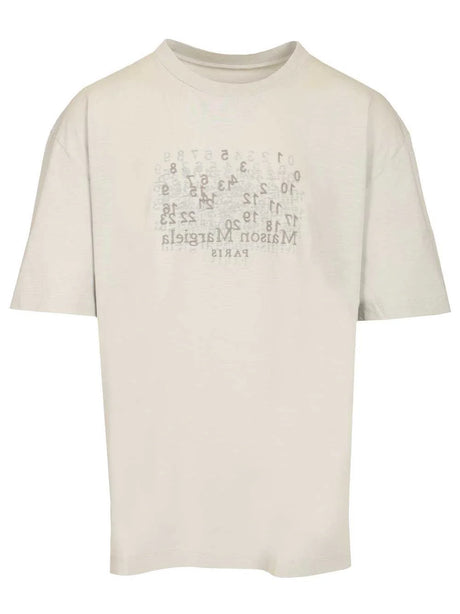 Maison Margiela Numeric Cotton T-Shirt - Grey
