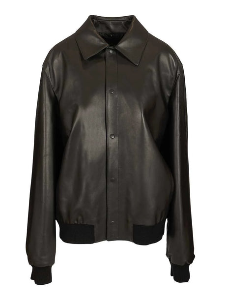 Fendi Black Leather Blouson
