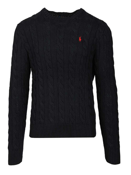 Polo Ralph Lauren Cable-Knit Cotton Sweater - Grey