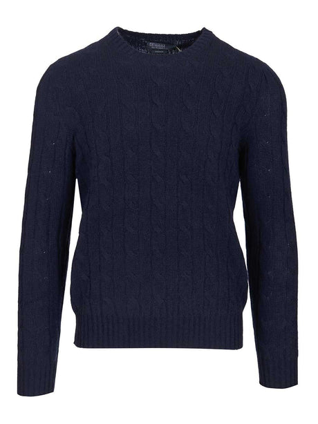 Polo Ralph Lauren Cable-Knit Cashmere Sweater - Blue