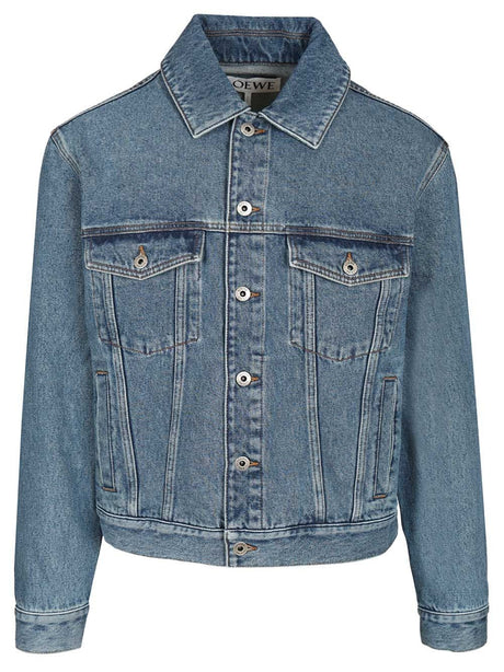 Loewe Anagram Denim Jacket - Blue