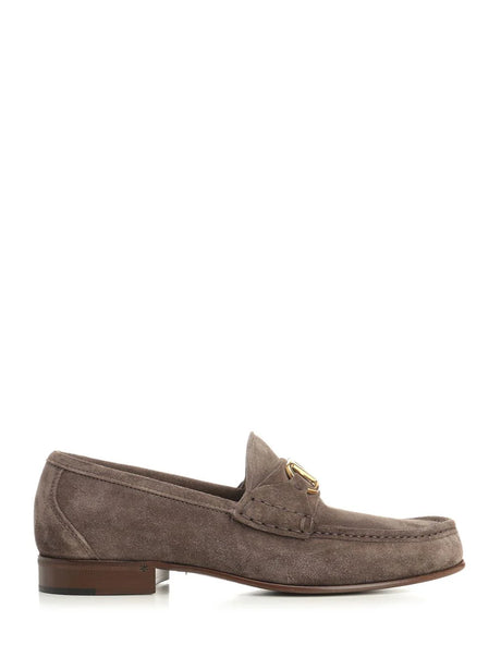 Valentino Garavani Vlogo Signature Loafers - Grey
