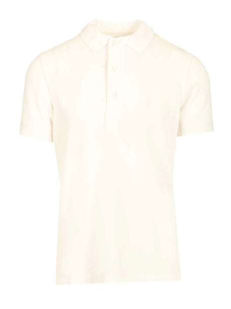 Tom Ford Cotton Piqué Polo Shirt - White