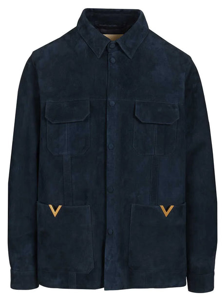 Valentino Garavani Suede Caban - Blue