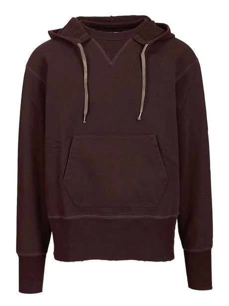 Maison Margiela Hooded Sweatshirt - Bordeaux