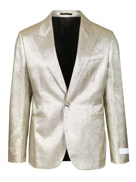 Versace Lurex Evening Blazer - Silver