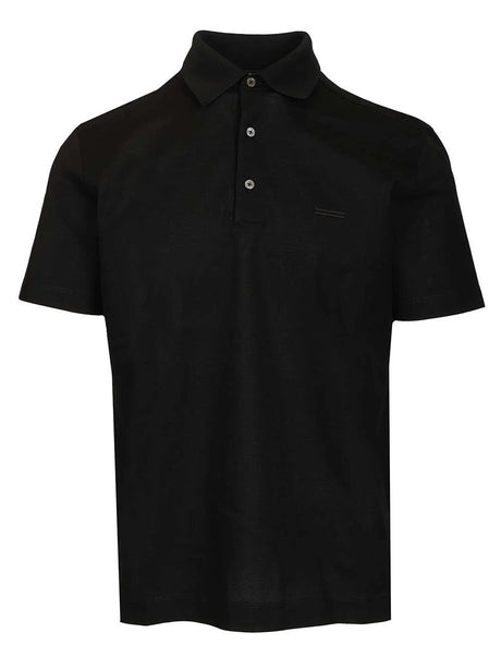 Zegna Cotton Polo - Black
