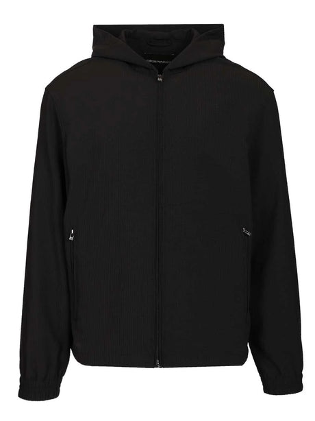 Emporio Armani Water Repellent Nylon Blouson - Black