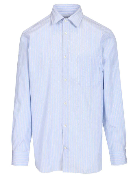 Maison Margiela Striped Tailored Shirt - Blue