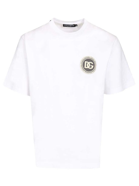 Dolce & Gabbana Jersey T-Shirt With Patch - White