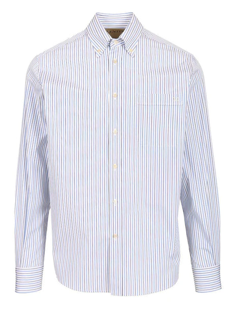 Valentino Garavani Striped Button-Down Shirt - Sky Blue