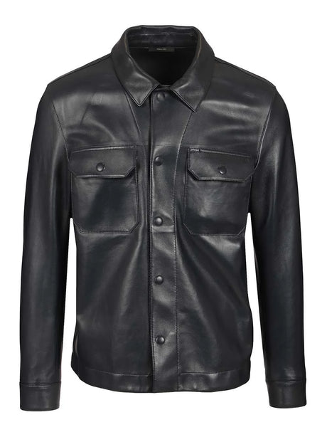 Tom Ford Leather Jacket - Blue