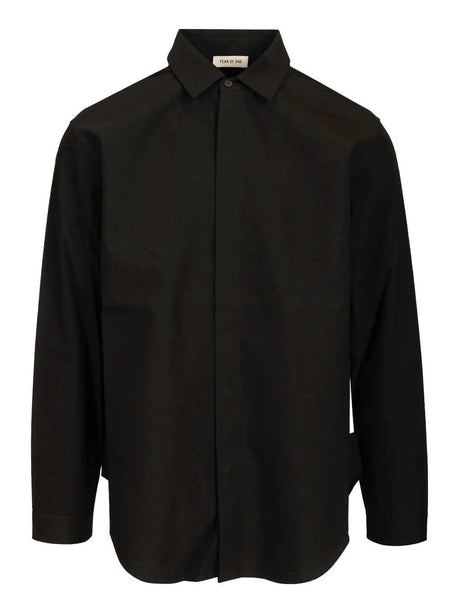 Fear Of God Cotton And Wool Shirt - Black