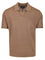 Emporio Armani Short Sleeve Knit Polo - Brown