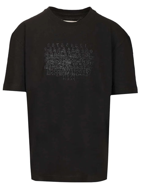 Maison Margiela Numeric Cotton T-Shirt - Black
