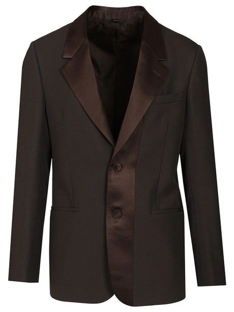 Fendi Brown Wool CrêPe Blazer