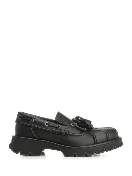 Loewe Derby Bobby In Calfskin - Black
