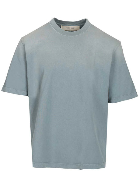 Golden Goose Cotton T-Shirt - Sky Blue