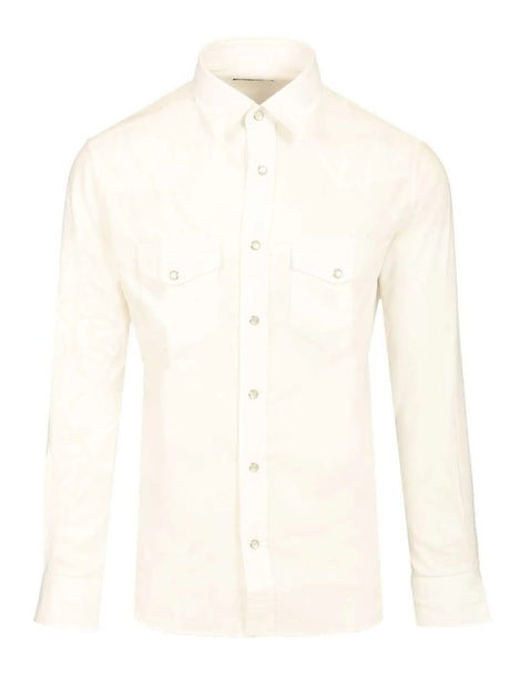 Tom Ford Slim Fit Western Shirt - White