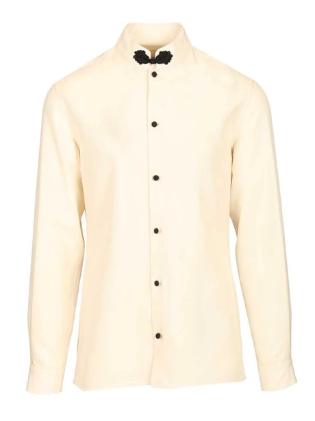 Valentino Garavani Silk Shantung Shirt - Beige