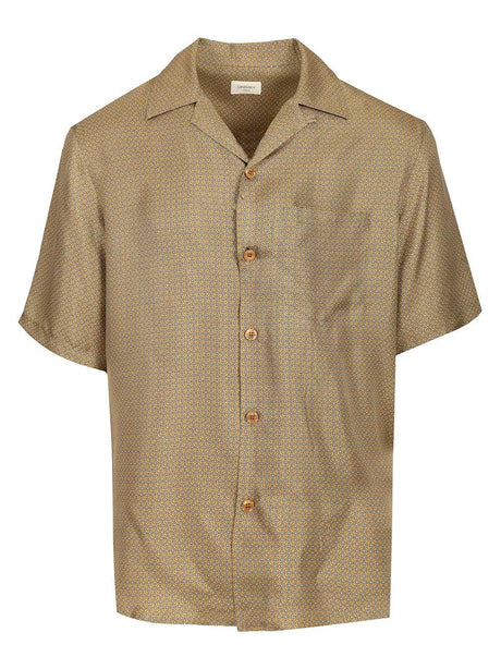 Saint Laurent Silk Satin Shirt - Multi