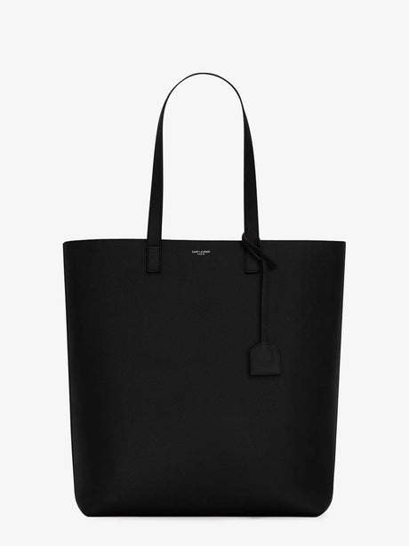 Saint Laurent North/South leather tote bag - Nero