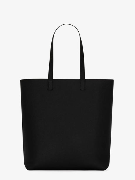 Saint Laurent North/South leather tote bag - Nero