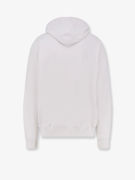 Off White Cotton sweatshirt with frontal logo print