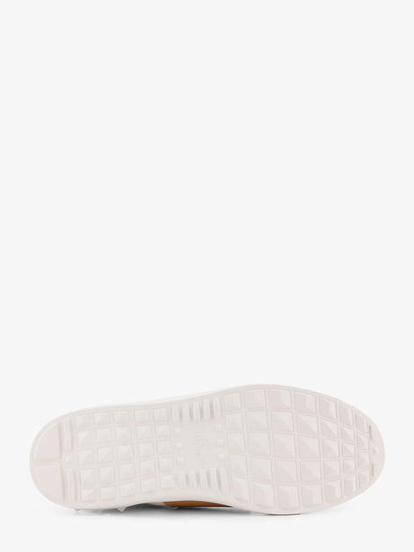 Valentino Garavani Open leather sneakers - Bianco Beige