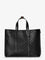 Gucci GG Emblem  leather shopping bag with embossed GG motif - Black