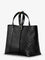 Gucci GG Emblem  leather shopping bag with embossed GG motif - Black