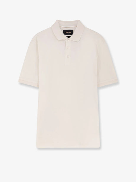 Boss Perry cotton polo shirt - Open White