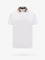 Burberry Cotton polo shirt with Check collar detail - White