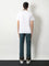 Burberry Cotton polo shirt with Check collar detail - White