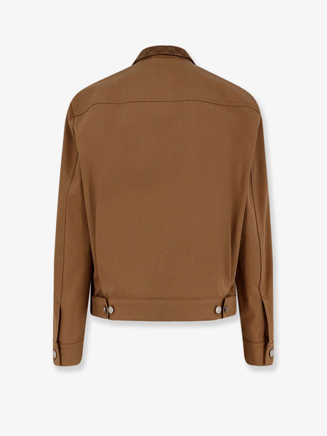 Gucci Canvas Jacket with GG details - Camel