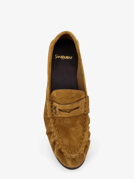 Saint Laurent Le Loafer 15 suede loafer - Cuoio
