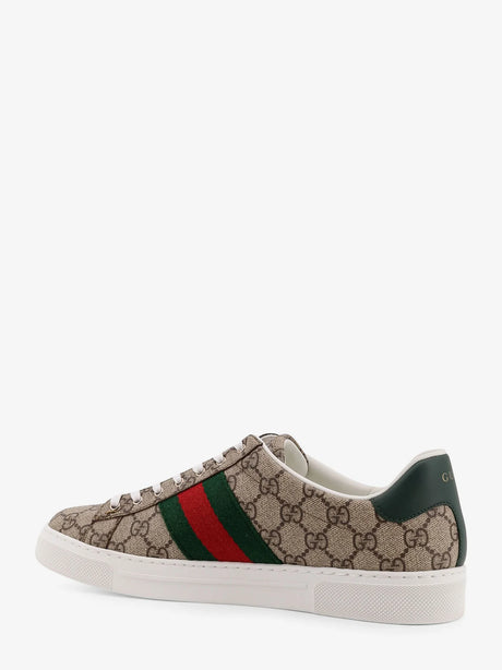 Gucci Ace Supreme GG fabric low-top sneakers - Ebony Green