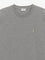 Saint Laurent Recycled material t-shirt with Cassandre embroidery - Gris Chine/Jaune