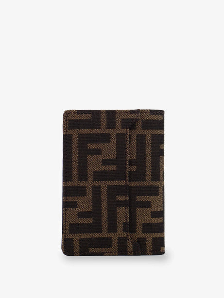 Fendi FF fabric card holder with front logo - Tbmr+Nr+Pall