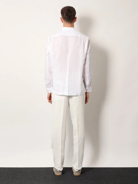 Brunello Cucinelli Easy Fit linen shirt - Bianco